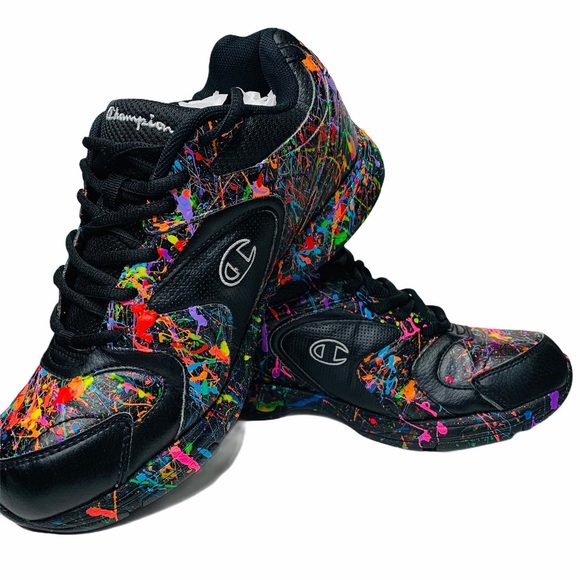SOLD - Champion Custom Made Splatter Shoes - Picture 5 of 11